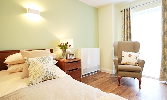 North west care home bedroom